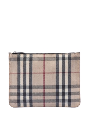 Burberry Pre-Owned 2000-2017 House Check Canvas pouch - Neutrals