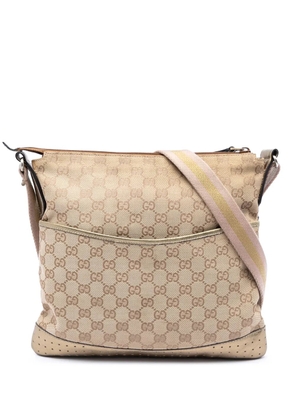 Gucci Pre-Owned 2016-2026 GG Canvas Web crossbody bag - Neutrals