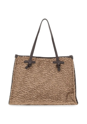 MARCELLA CLUB Marcella faux fur-effect tote bag - Neutrals