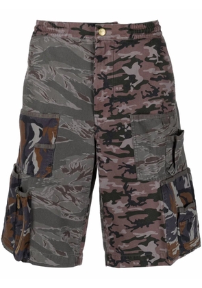Diesel camouflage-print bermuda shorts - Grey