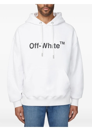 Off-White logo-print drawstring hoodie