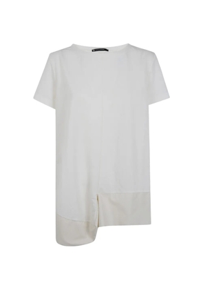 PierAntonioGaspari asymmetric panelled T-shirt - White