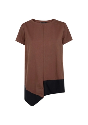PierAntonioGaspari asymmetric-hem T-shirt - Brown