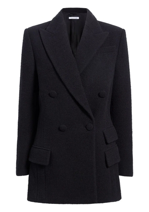 Another Tomorrow double-breasted bouclé blazer - Black