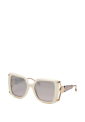 Philipp Plein Eyewear Queen square-frame sunglasses - White