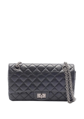 CHANEL Pre-Owned 2019 Quilted Aged Calfskin Reissue 2.55 Double Flap 225 shoulder bag - Black
