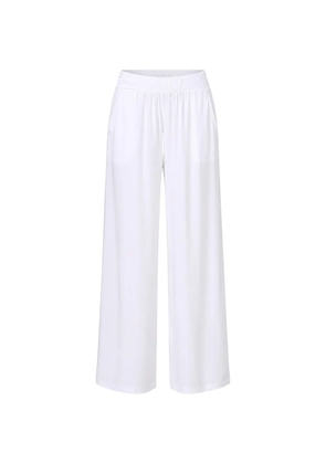 Max Mara elasticated palazzo pants - White