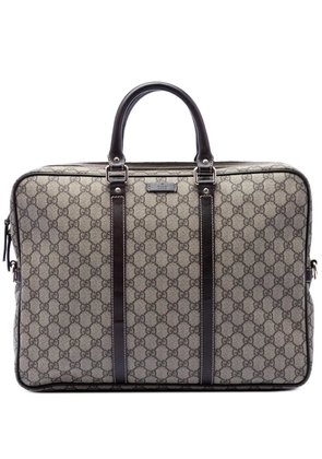 Gucci Pre-Owned 2016-2026 GG Supreme business bag - Neutrals