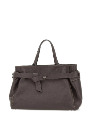 GIANNI CHIARINI Miranda knotted leather tote bag - Brown