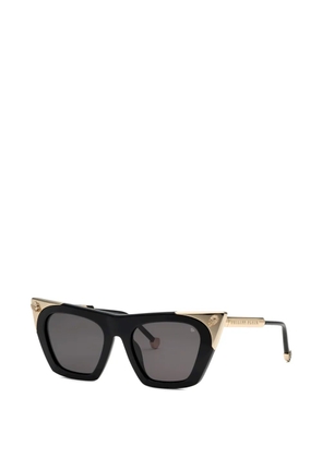 Philipp Plein Eyewear skull-embellished cat-eye sunglasses - Black
