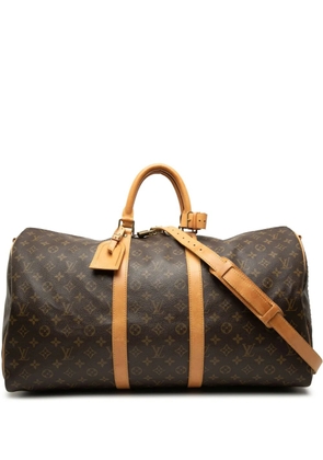 Louis Vuitton Pre-Owned 1995 Monogram Keepall Bandouliere 55 travel bag - Brown