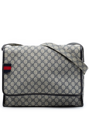 Gucci Pre-Owned 2016-2026 GG Supreme Web Messenger Bag crossbody bag - Neutrals