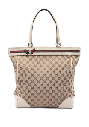 Gucci Pre-Owned 2016-2026 GG Canvas Web Mayfair tote bag - Neutrals