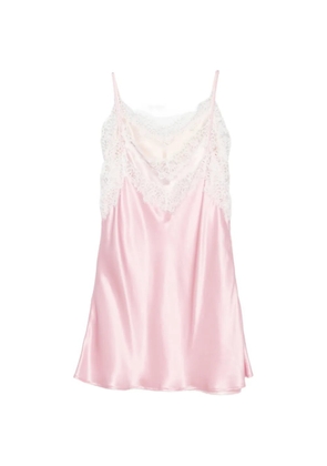 Viktor & Rolf lace-trim layered mini dress - Pink