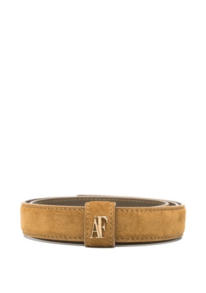 Alberta Ferretti logo-plaque belt - Brown