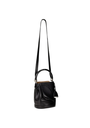 Ralph Lauren Collection pleated leather bucket bag - Black