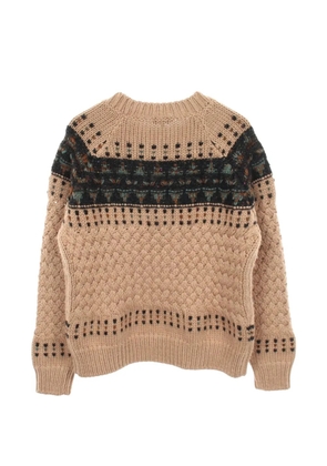 CHANEL Pre-Owned 1986-1988 knitted sweater - Brown