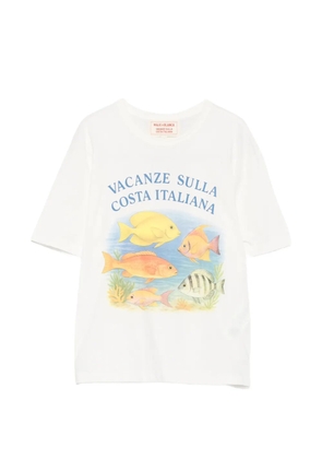 Maje x Blanca fish-print T-shirt - Neutrals