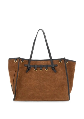MARCELLA CLUB Marcella suede tote bag - Brown