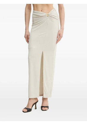 GUESS USA twist-detail maxi pencil skirt - Neutrals