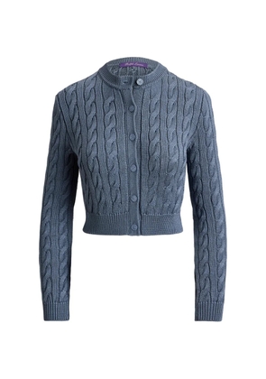 Ralph Lauren Collection cable-knit cropped cardigan - Blue