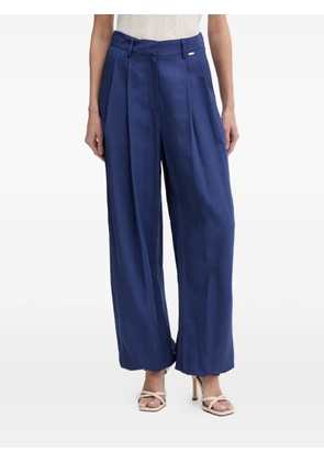 FRACOMINA pleated wide-leg trousers - Blue
