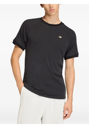 adidas 3S logo-embroidered T-shirt - Black