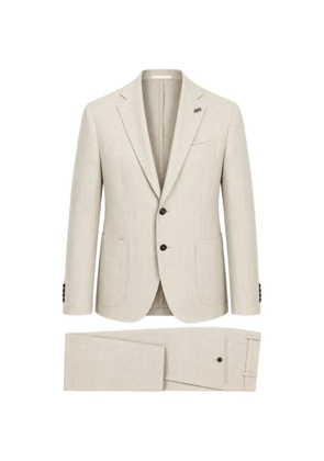BOB notched-lapel single-breasted suit - Neutrals