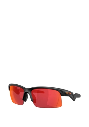 Oakley Thinlink half-rim rectangle-frame sunglasses - Black