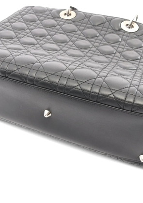 Christian Dior Pre-Owned 2000 large Lady Dior tote bag - Black