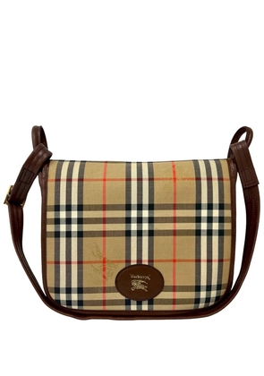 Burberry Pre-Owned 20th Century Haymarket Check Canvas crossbody bag - Neutrals