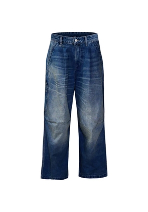 R13 pleated faded-effect jeans - Blue