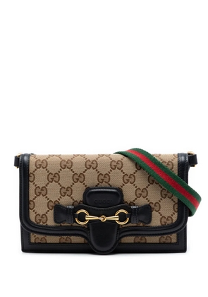 Gucci Pre-Owned 2000-2015 GG Canvas Lady Web Wallet On Strap crossbody bag - Neutrals