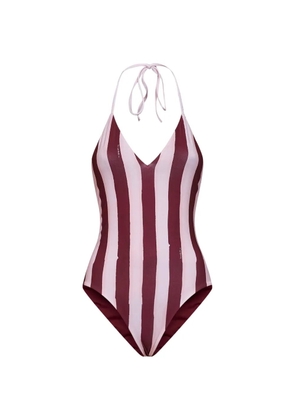 FENDI Pequin reversible swimsuit - Red