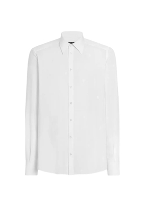 Dolce & Gabbana Martini shirt in DG Barre jacquard - White