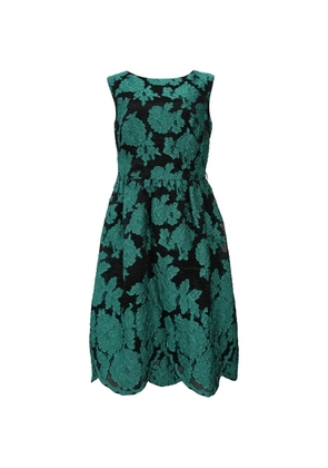 Escada Pre-Owned floral lace dress - Green