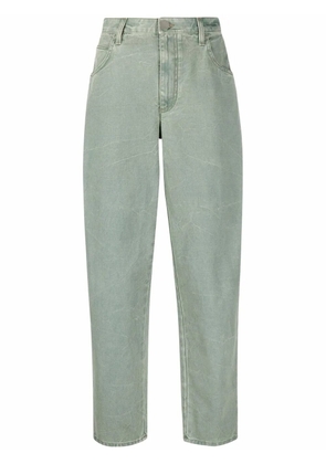 Alberta Ferretti high-waisted tapered jeans - Green