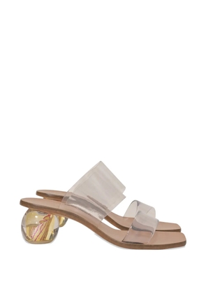 Cult Gaia Jila floral sandals - White