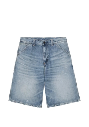 Carhartt WIP paint-splatter shorts - Blue