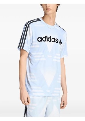 adidas Loose Sponsored logo-print T-shirt - Blue