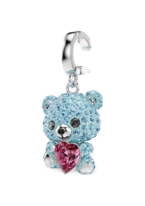 Swarovski Idyllia crystal-embellished bear charm - Silver