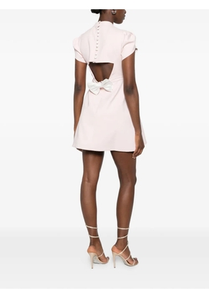 Leen Mougrhabi Cheri cut-out bow-detail mini dress - Pink