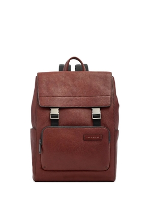 The Bridge foldover-top pocket-detail backpack - Brown