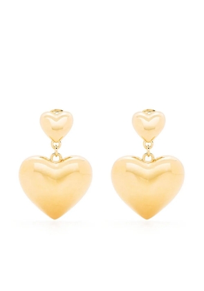 Moschino heart-motif drop earring - Gold