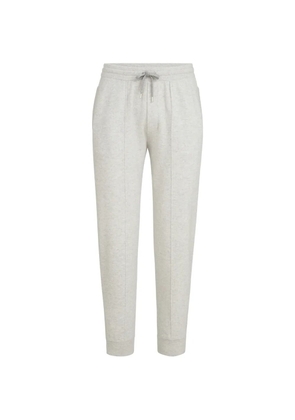 Brunello Cucinelli cashmere double-knit trousers with crête-detail and elasticated zipper cuffs - Grey
