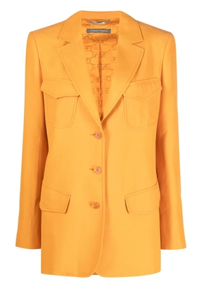 Alberta Ferretti single-breasted blazer - Orange