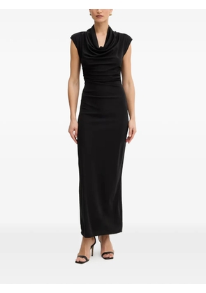 FRACOMINA cowl-neck backless maxi dress - Black