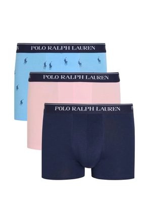 Polo Ralph Lauren logo-waistband boxers (set of three) - Blue