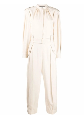 Alberta Ferretti belted jumpsuit - White