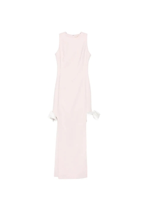 Leen Mougrhabi Amour bow-detail boat-neck maxi dress - Pink